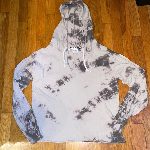 PINK Victoria's Secret Tops - VICTORIA SECRET PINK TIE DYE HOODED TOP XE EXCELLENT CONDITION